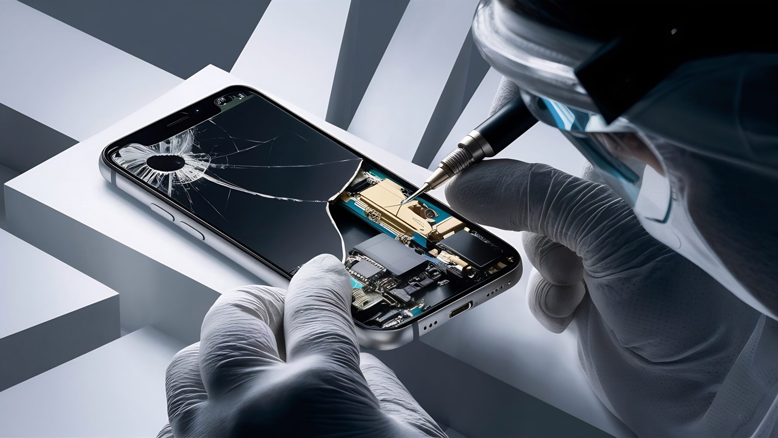 Réparer un téléphone cassé